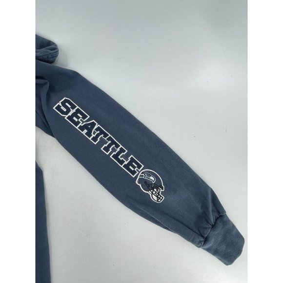 NFL Football Seattle Seahawks Blue Long Sleeve Graphic Tee T Shirt Large - Picture 8 of 12